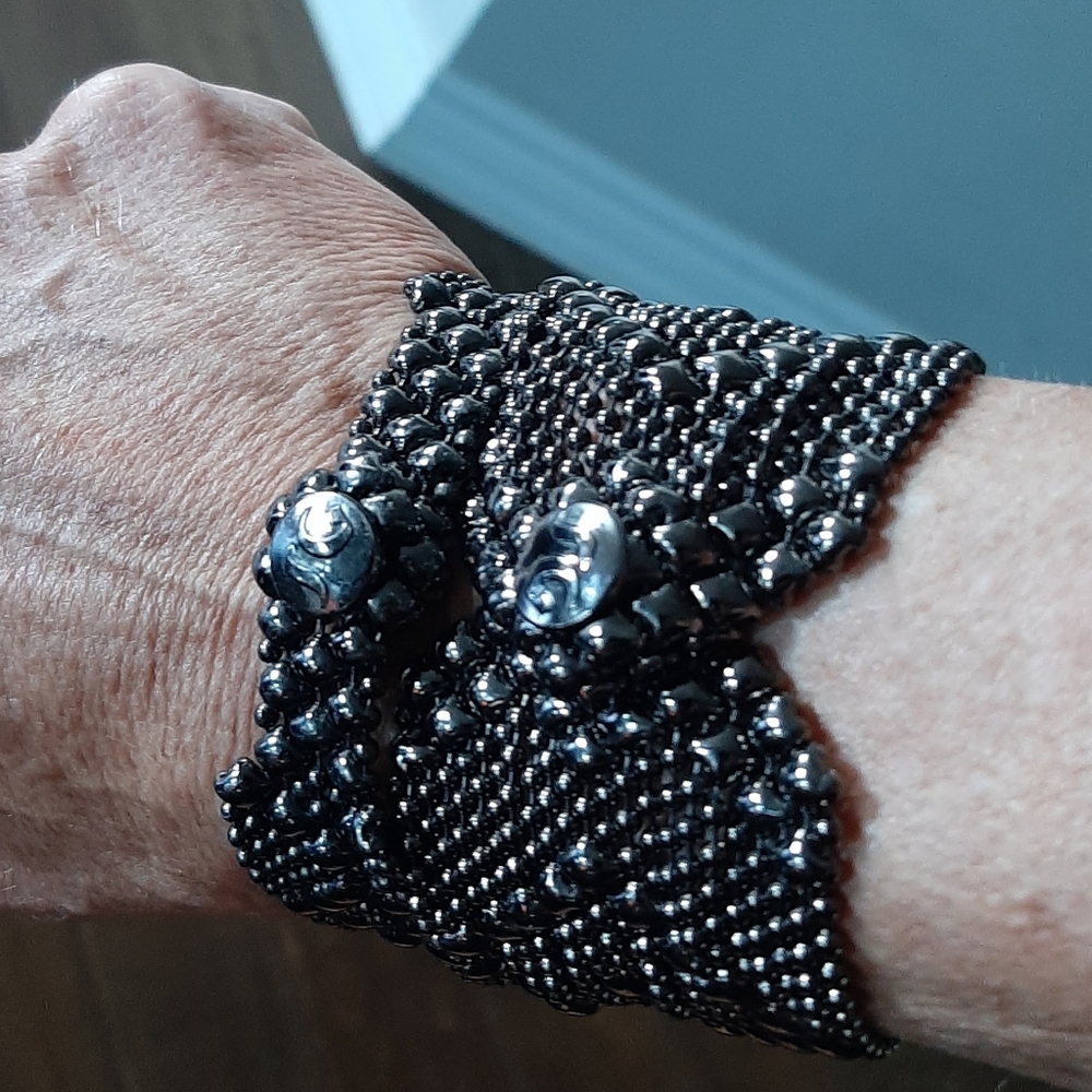 SG LIQUID METAL COLLECTION Black Chrome bracelet - Picture 11 of 11